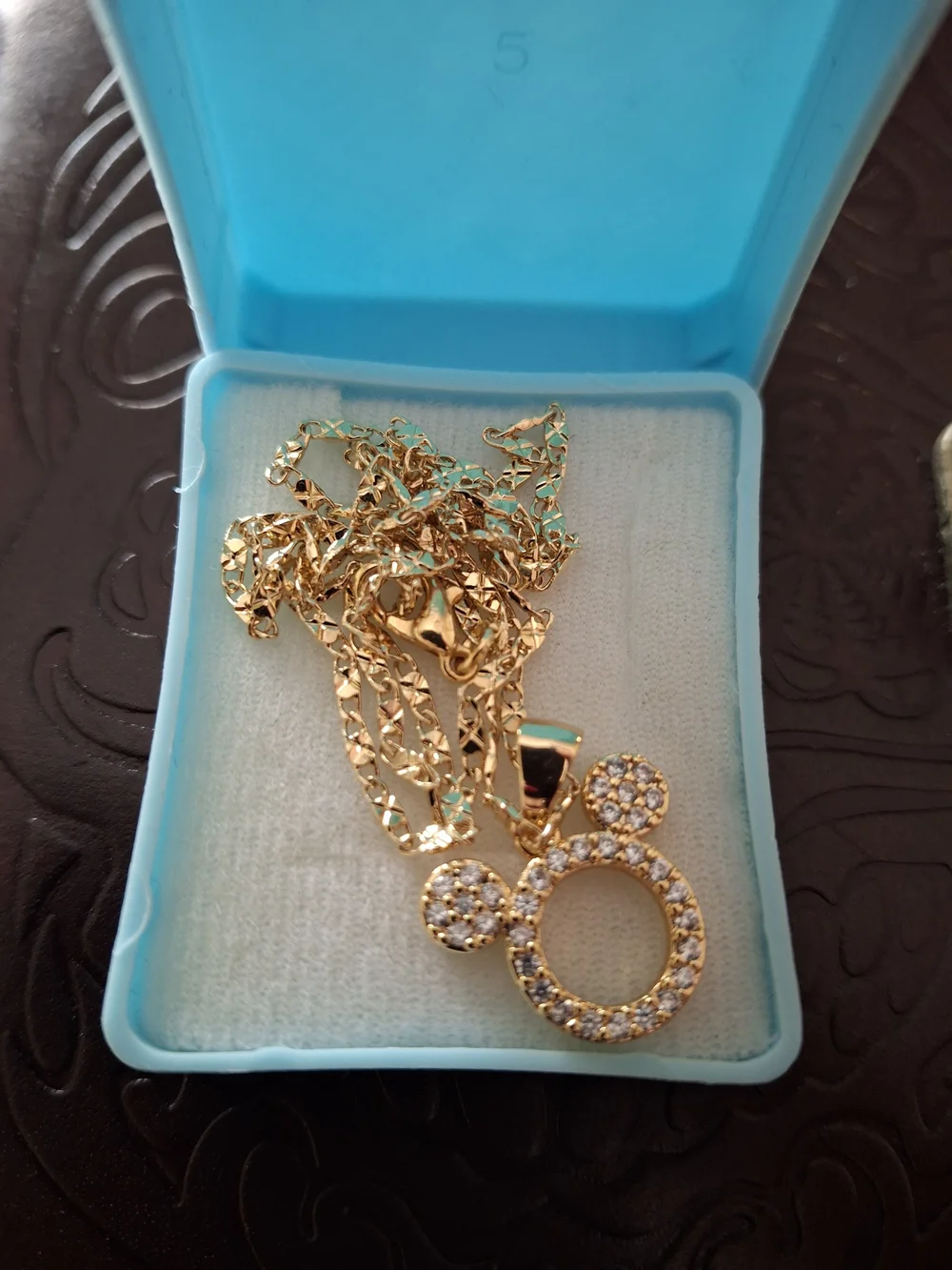 Minnie Mouse Gold Plated Necklace - Picture 1 of 3